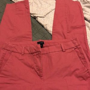 J. Crew pink chino pants